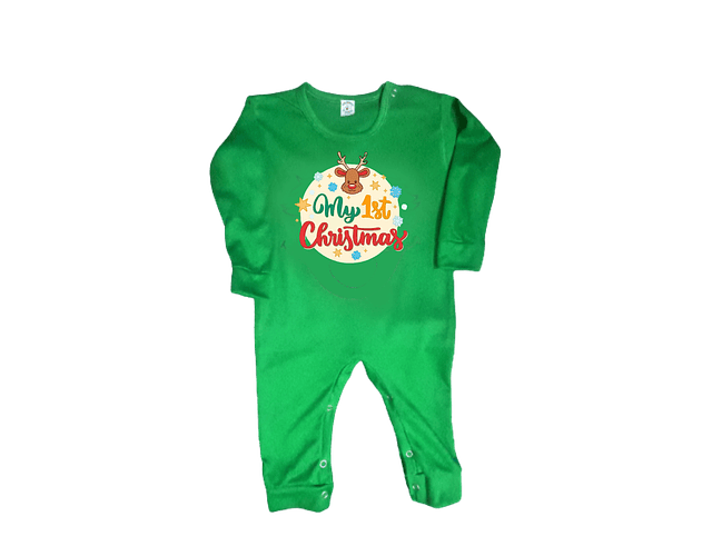 Pijama Bebé Mi Primera Navidad Reno: ¡Estilo Festivo para tu Tesoro! | Baby Monster