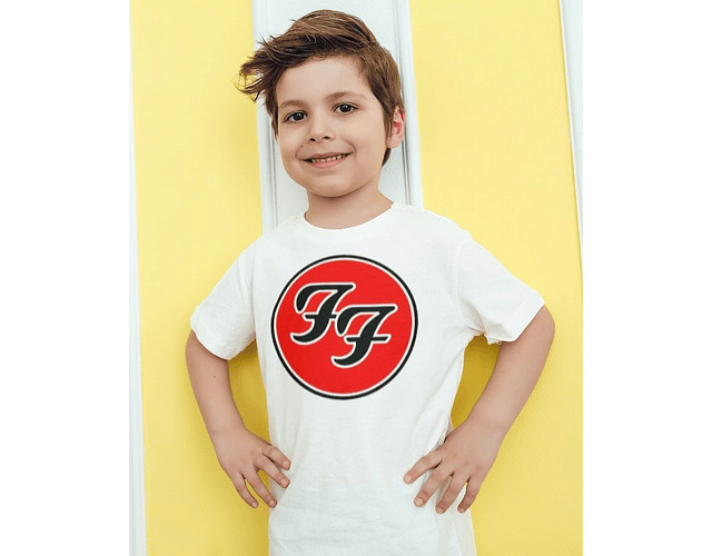Camiseta para Niño Foo Fighters: ¡Estilo Rockero desde Pequeños!