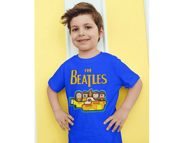 Camiseta Niño The Beatles Yellow Submarine: ¡Estilo Musical y Vintage!