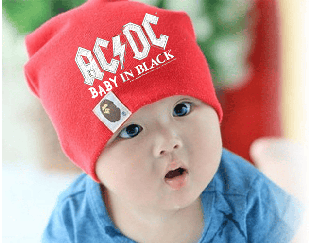 Gorro Rock AC/DC para Bebé Black friday