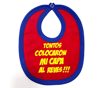  Babero superman capa al reves