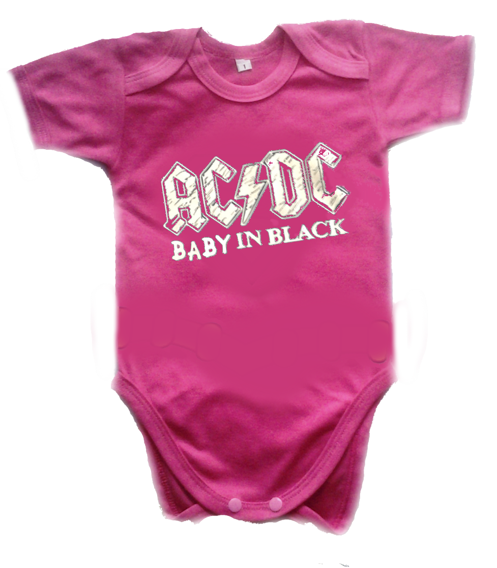 Ropa Bebe Body Bodi rock AC/DC Baby Monster