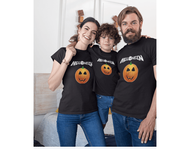 Camisetas Familiares Helloween Baby Monster