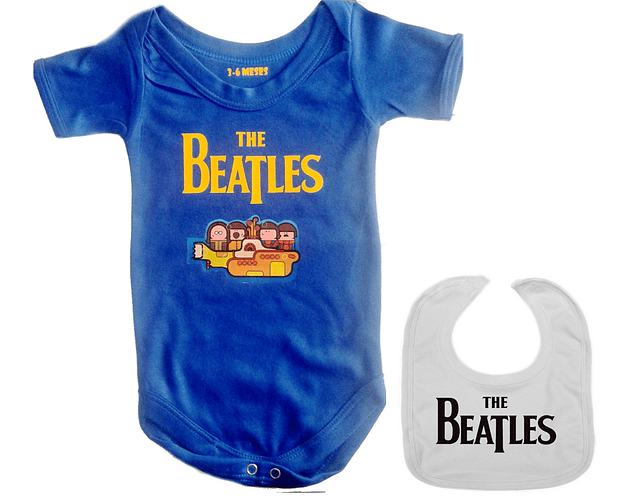 Conjunto Rock Yellow Submarine: Moda Musical para Bebés y Niño