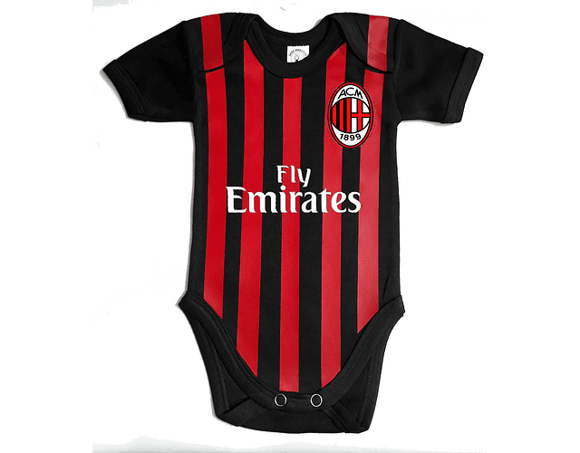 Ropa Para Bebe Body Bodie Futbol A.C Milán Baby Monster 