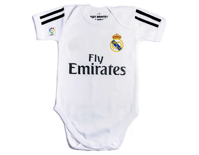 Body mameluco para bebe Real Madrid 2018 | Baby Monster