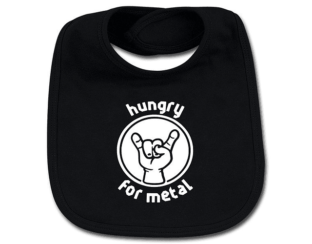 Ropa Para Bebe Baberos Hungry for Metal Baby Monster