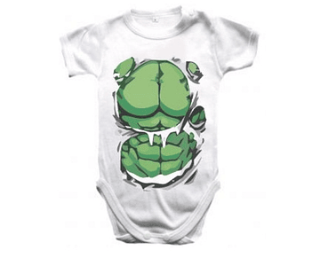 Ropa Para Bebe Body Bodie hulk super heroe Baby Monster