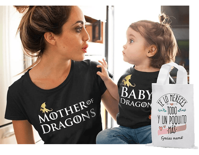 Camisa para mamá e hija iguales