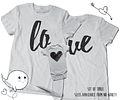 Conjunto de Camisetas LOVE para Mamá, Papá y Bebé