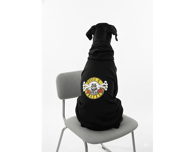 🐾🎸 Buzo para Mascotas “Bones and Roses” | Versión Canina de Guns N’ Roses