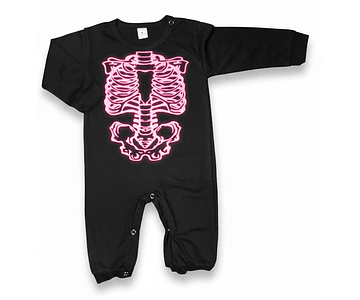 Pijama Esqueleto Rosa para Bebé | Estilo Único | Baby Monster