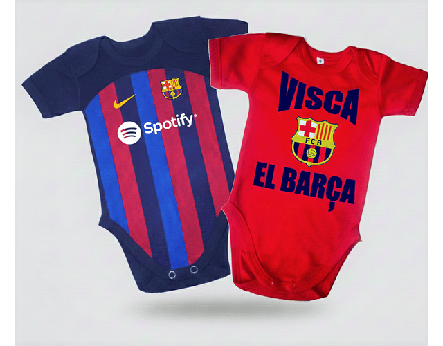 Pack 2 Bodys Barça Bebé