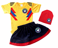 Conjunto Bebé Niña Estilo Selección Colombia
