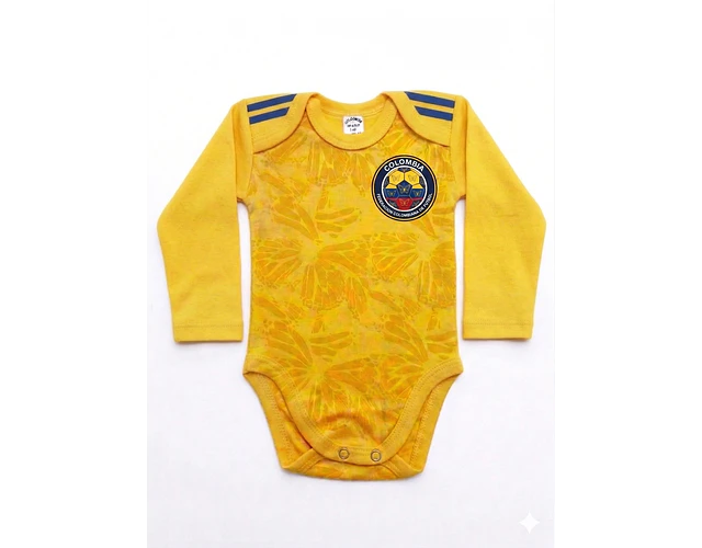 Body Bebé Colombia 2026 Manga Larga - Estilo Mundial ⚽🇨🇴