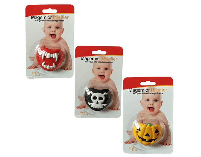 Halloween Grade Silicone Funny Baby Safe Nipple Pacifier Kids Feeding Nipple Cute Soothers For Newborn Baby Girl Boy A8754