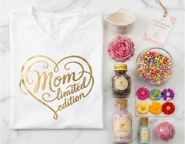 Kit Resplandor de Mamá – Caja Regalo con Camiseta y Spa en Casa | vishuda essentia