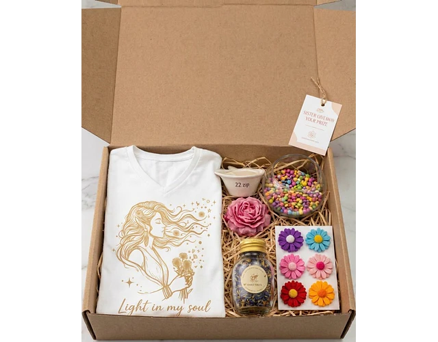Kit Manantial de Amor – Caja Regalo para Mamá con Camiseta y Ritual de Relajación | Baby Monster
