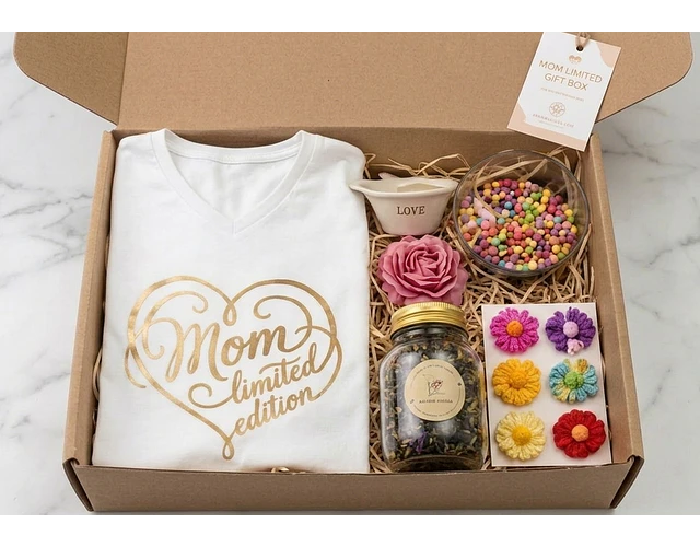 Kit Manantial de Amor – Caja Regalo para Mamá con Camiseta y Ritual de Relajación | Baby Monster