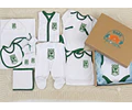 Primera Muda Bebé Atlético Nacional – Set 9 Prendas | Baby Monster