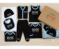 Primera Muda Bebé AC/DC – Set 9 Prendas | Baby Monster