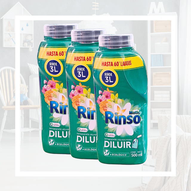 Detergente Rinso para diluir x3