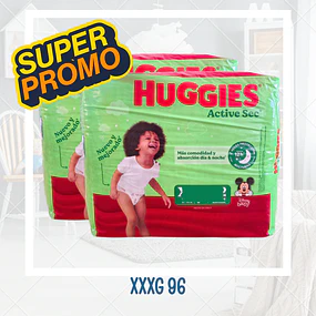Huggies Active Sec Pack XXXG