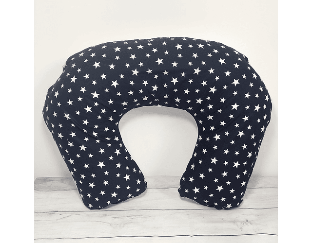 Cojín de Lactancia Estrellas Azul Marino