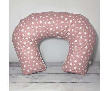 Cojín de Lactancia Estrellas Rosa