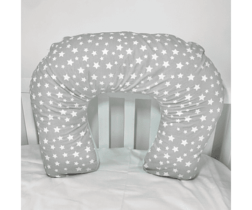 Cojín de Lactancia Estrellas Gris