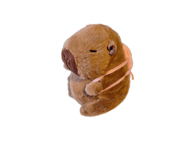 CAPIBARA PELUCHE MOCHILA PULPO, CAPYBARA SUAVE 19 CM