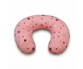 Cojín Lactancia; Palo Rosa Estrellas - Palo Rosa Liso