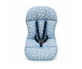 Cojín para Coche - Azul estrellas blancas