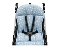 Cojín para Coche - Azul estrellas blancas