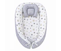 Nidito Colecho - Blanco Estrellas Gris-Beige - Gris Jaspeado
