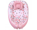 Nidito Colecho Estrellas Mariposas Rosa - Palo Rosa Jaspeado - Nido