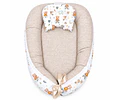 Nidito Colecho - Ositos Beige -Beige Jaspeado + Manta Polar