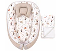 Nidito Colecho - Conejitos Beige -Beige Jaspeado + Manta Polar