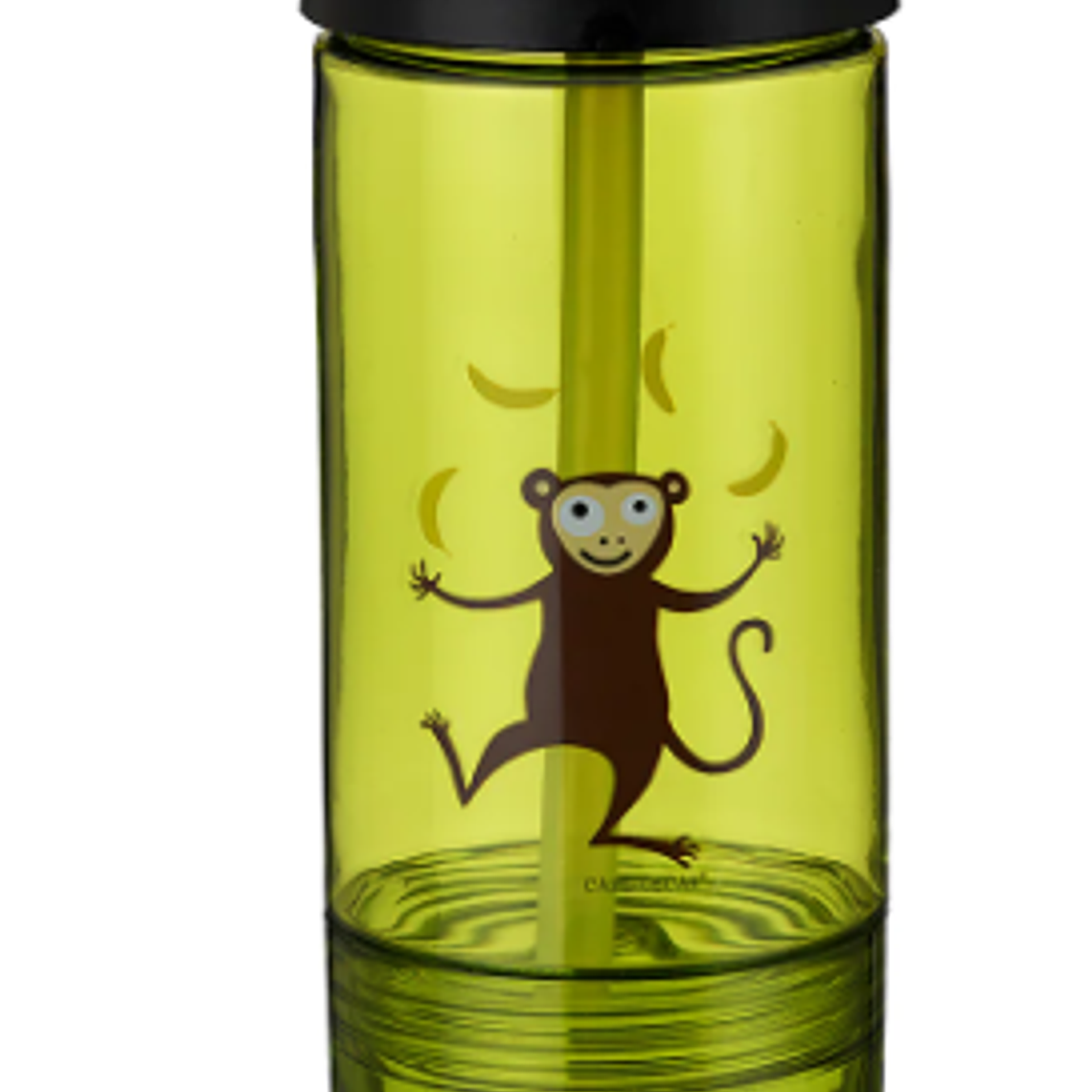 Botella 2en1 snack mono verde Carl Oscar 1