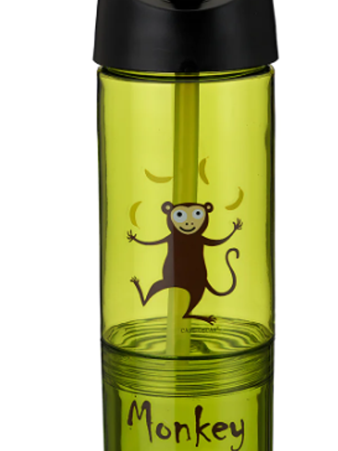 Botella 2en1 snack mono verde Carl Oscar 1