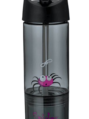 Botella 2en1 snack araña gris Carl Oscar