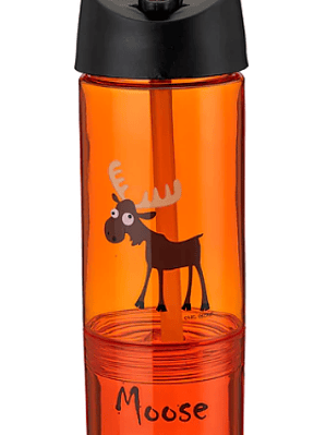 Botella 2en1 snack alce naranja Carl Oscar