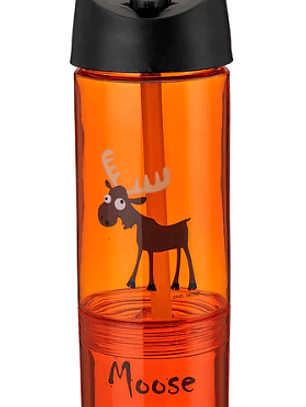 Botella 2en1 snack alce naranja Carl Oscar