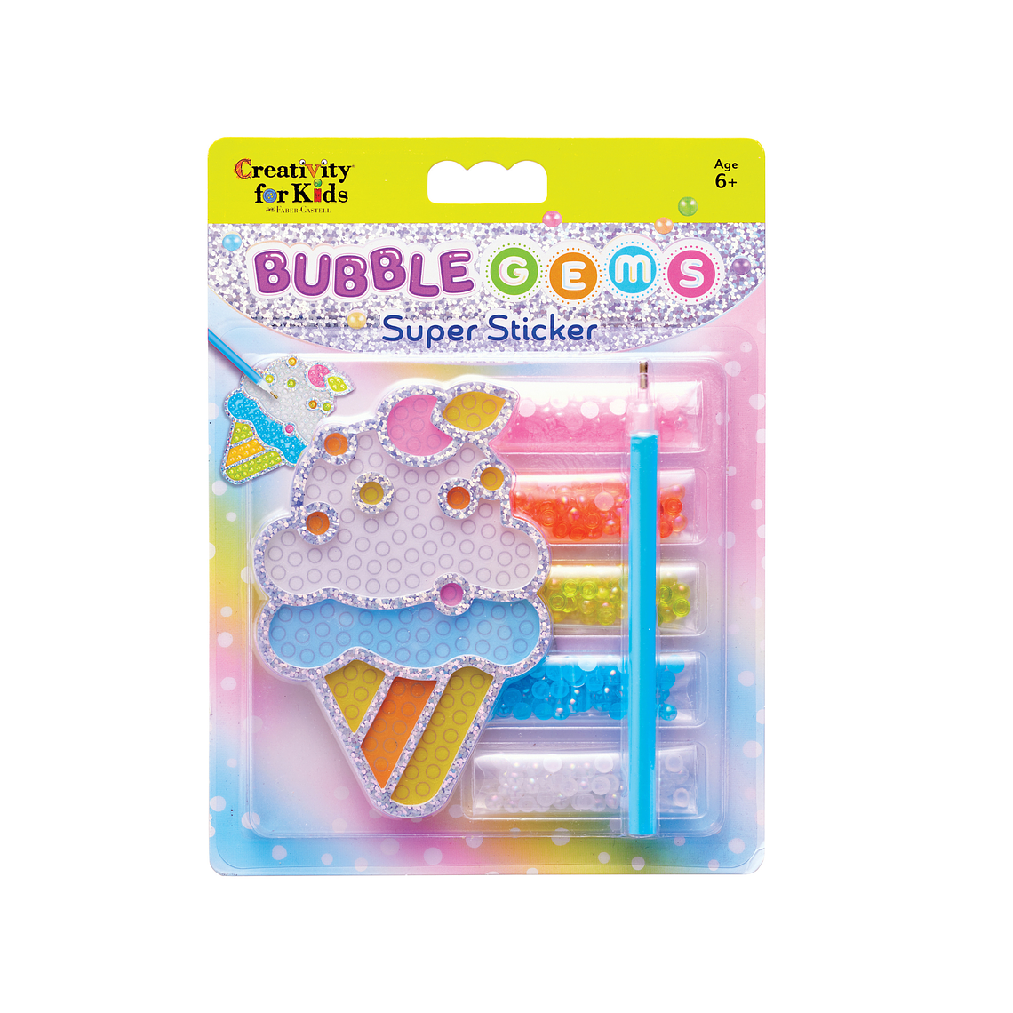 Stickers diamantes Bubble gems diseño helado Creativity for kids 1