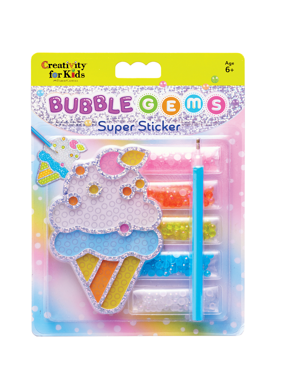 Stickers diamantes Bubble gems diseño helado Creativity for kids 1