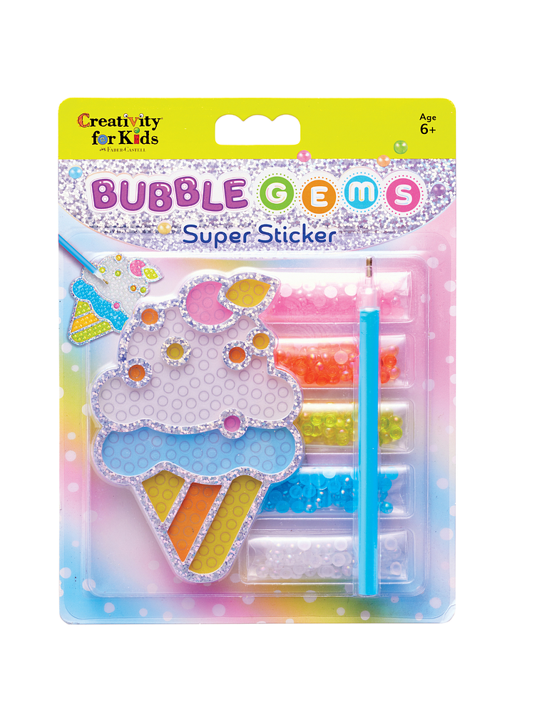 Stickers diamantes Bubble gems diseño helado Creativity for kids 1