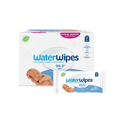 Waterwipes - Pack Toallitas Húmedas 720u Mega Value - 12x60 Bio