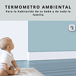 Termómetro higrómetro ambiental pieza bebé