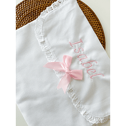 BOLSA DE PRIMEIRA ROUPA PERSONALIZADA COM LAÇO 
