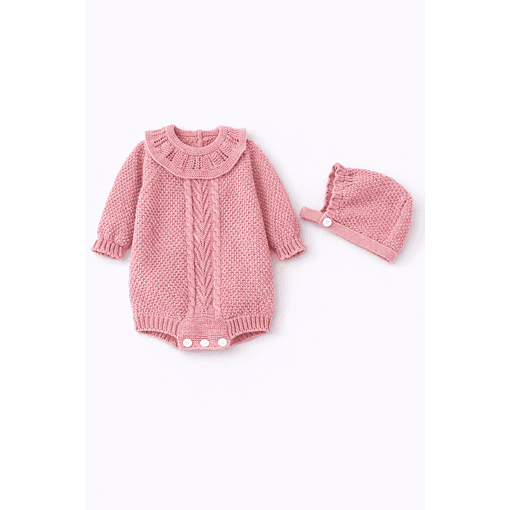 FOFO MALHA COM TOUCA  - Rosa Velho